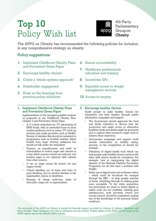 Tackling obesity essay image